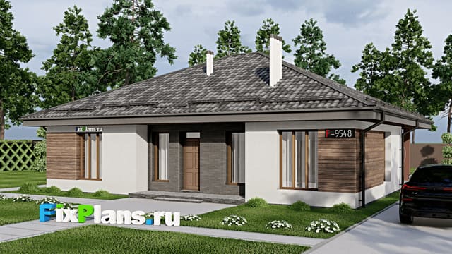 Одноэтажный дом F-9548