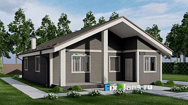 Одноэтажный дом F-10061